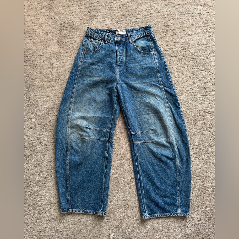 We The Free Goodluck Mid-Rise Barrel Jean 28L